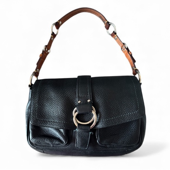 coach Chelsea Black Leather Shoulder bag Y2K - Picture 2 of 13